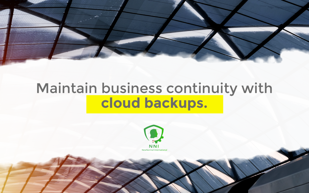Maintain business continuity with cloud backups.