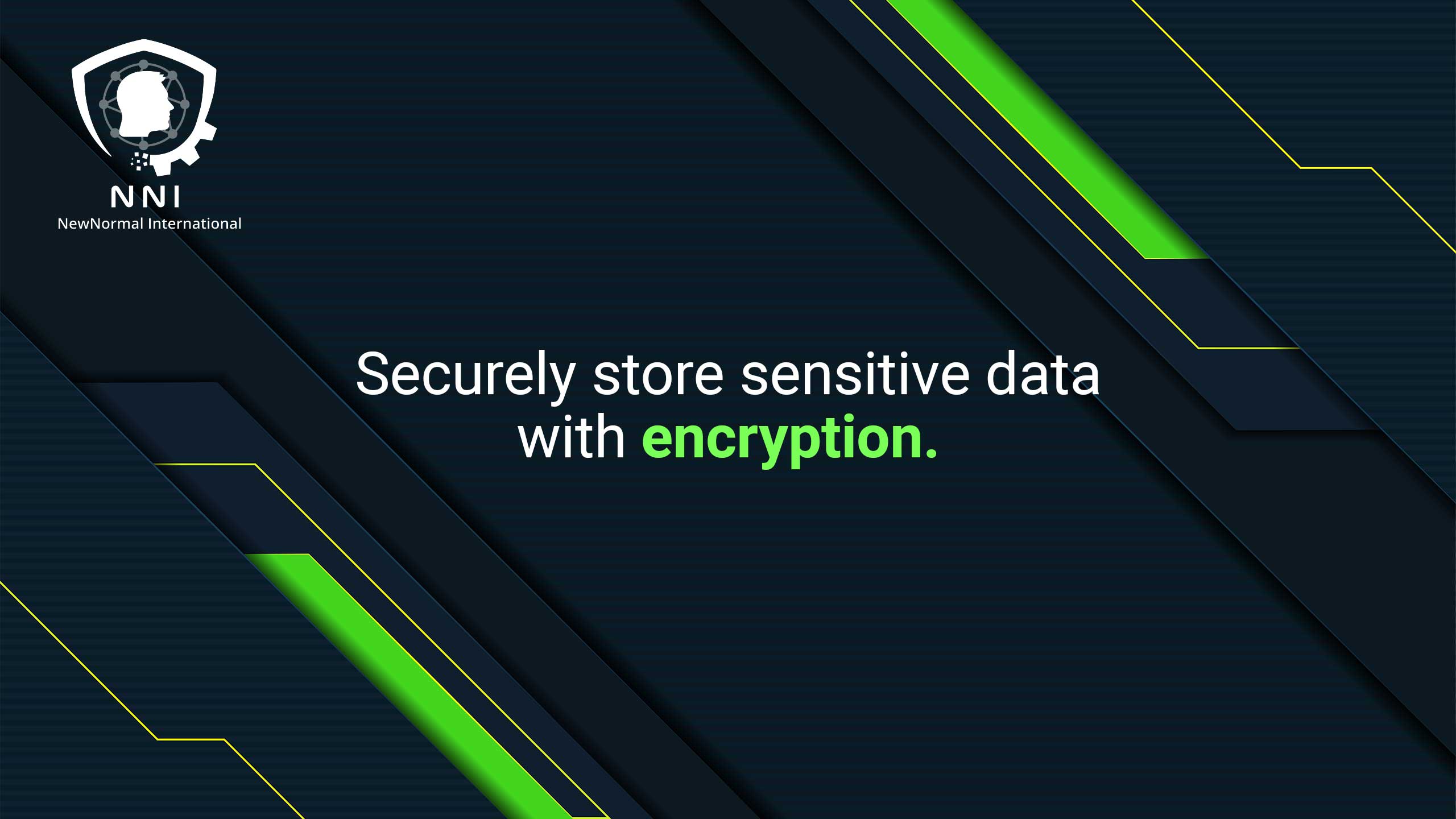 Securely store sensitive data with encryption