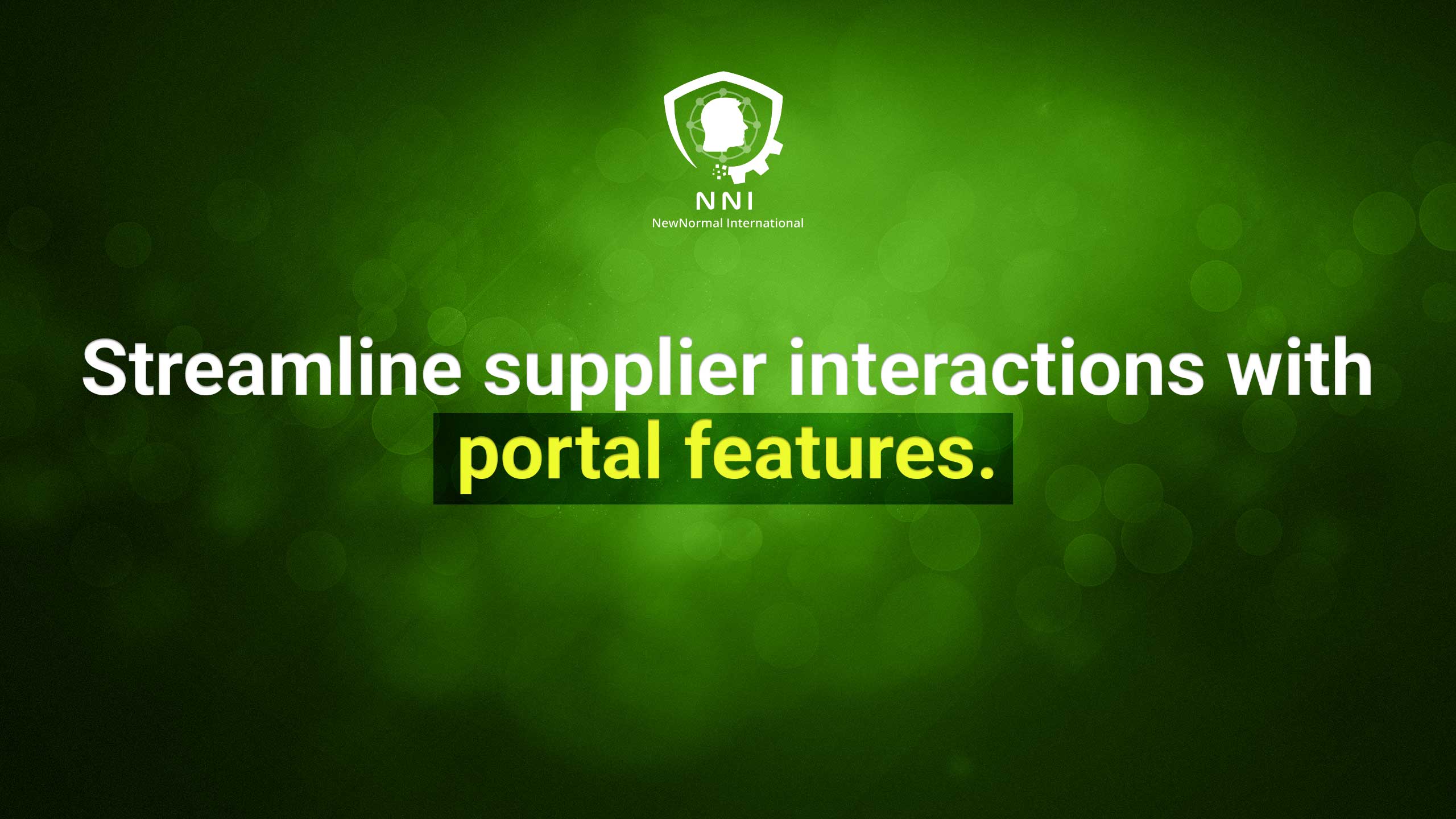 Streamlining Supplier Interactions with Portal Features